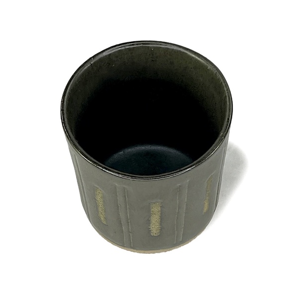 Marshall Studios Gordon Martz 1960s Indiana Stoneware Lines and Bars Tumblers, 4 - Picture 4 of 6